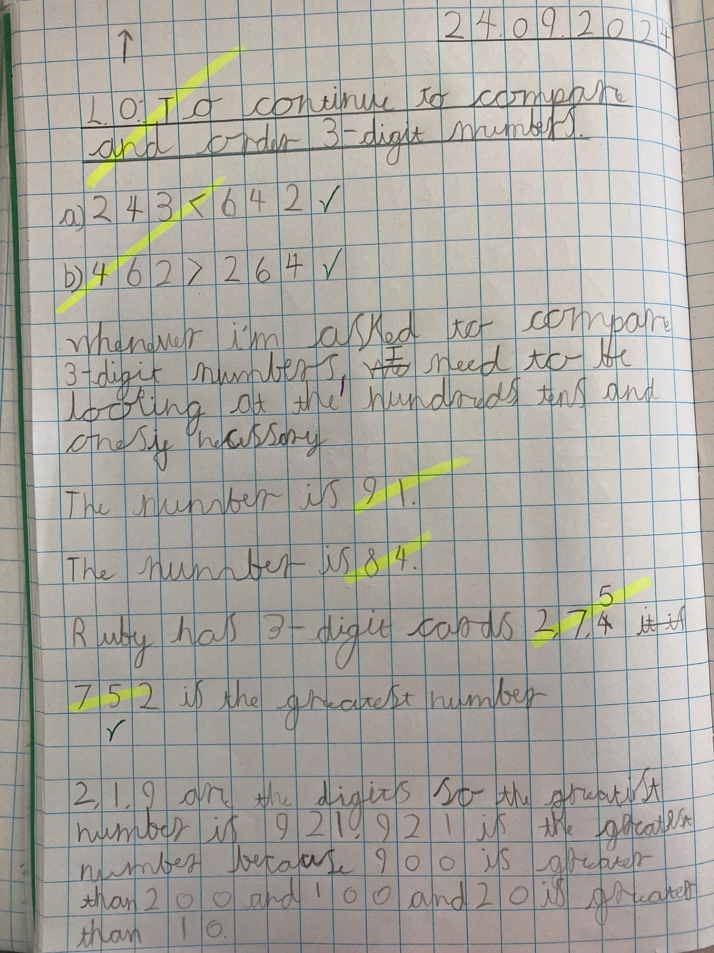 How do I know that ____is greater than _____? 